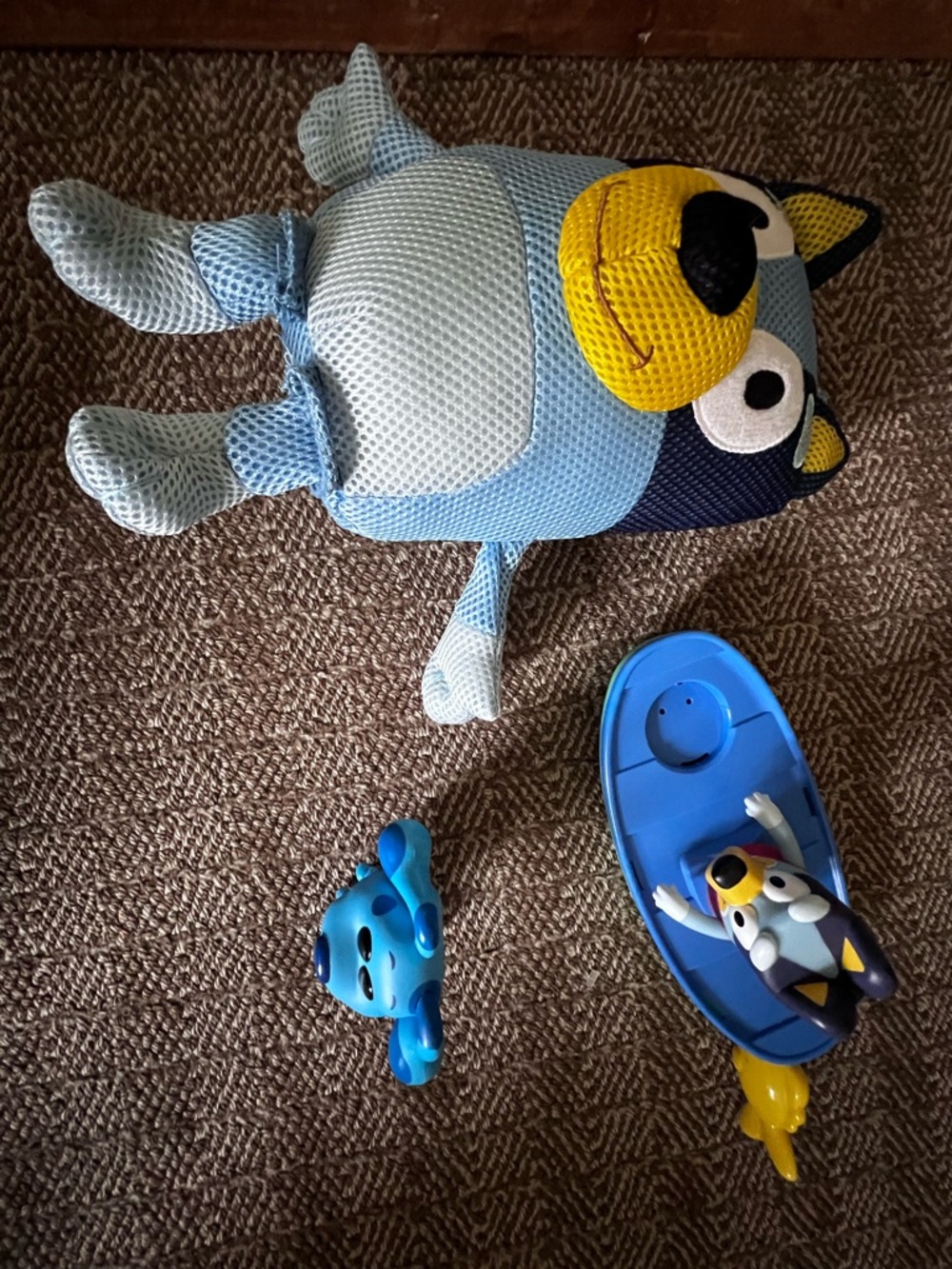 Bluey Plush & Boat Toy Set - Light Blue, Yellow, Navy